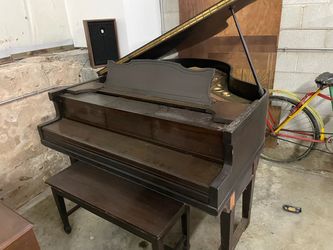 George Steck Duo-Art Grand Piano with music rolls