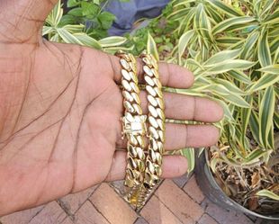 14k gold-plated Miami Cuban link 15mm chain