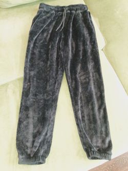 Black Furry Sweats