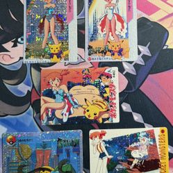 Pokemon Misty Bikini Dress 83, 23 Snorlax 267 Prism Vending Stickers Lot (5pcs)