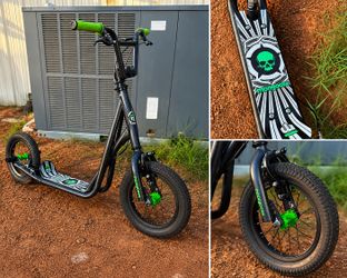Mongoose Expo Kick Scooter, BMX-Style Handlebar & Brake Cable Rotor, Wide