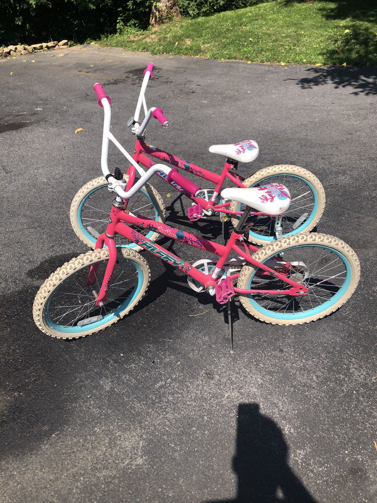 Two huffy 16” bikes