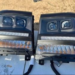 16-18 Chevy Silverado 1500 LED Headlights Faros Calaveras Micas Luces 