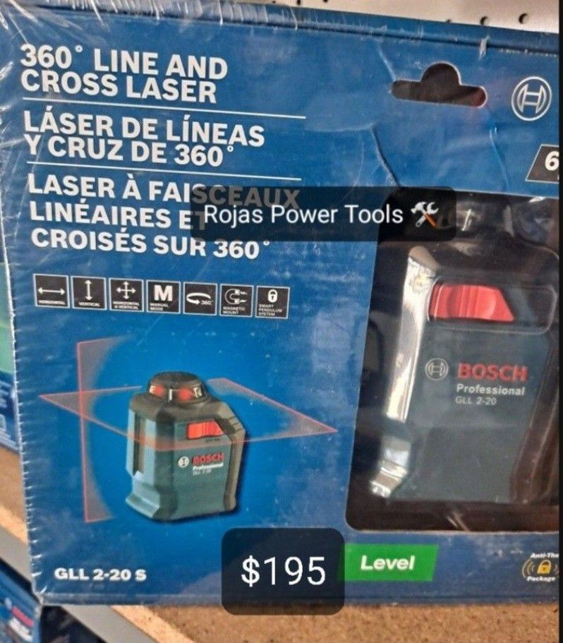 BOSCH 360 LINE AND CROSS LASER