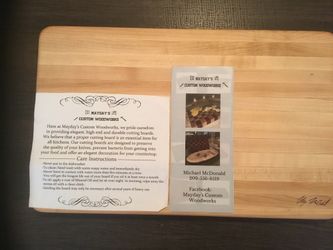 One Of A Kind - Cutting Board - Made & Signed By UFC / Bellator Veteran Michael “MayDay” McDonald
