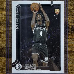 Topps 2025 Drake Powell #222 Rookie Brooklyn Nets NBA Card