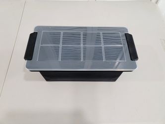 Crystal clear Ice Maker. Craft 8 ice block. Primiun silicone Molds, plastic tray, water storage box.