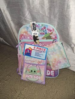 Star Wars Baby Yoda 5 Piece Backpack Set