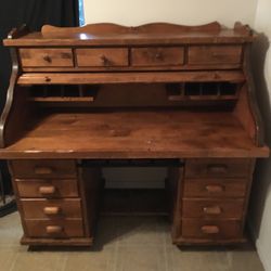 Vintage Roll Top Desk