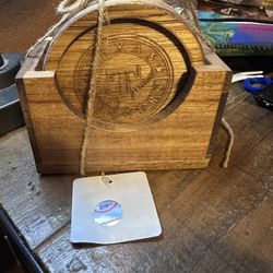 Texas Rangers coasters 