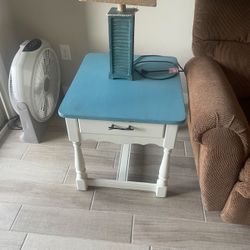 Two End Tables And Lamps 