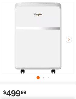 5,500 BTU Portable Air Conditioner Cools 200 Sq. Ft. with Remote Control, Timer, Restart, Dehumidifier and Fan in White