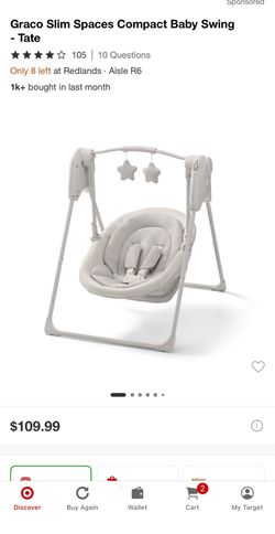 graco slim spaces compact baby swing