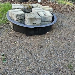Fire Ring And Bricks 