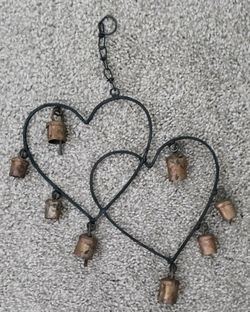 Iron Heart shaped chimes