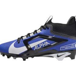 Men's Nike Alpha Menace 4 Elite Blue Black Football Cleats Sz 11.5 🏈 