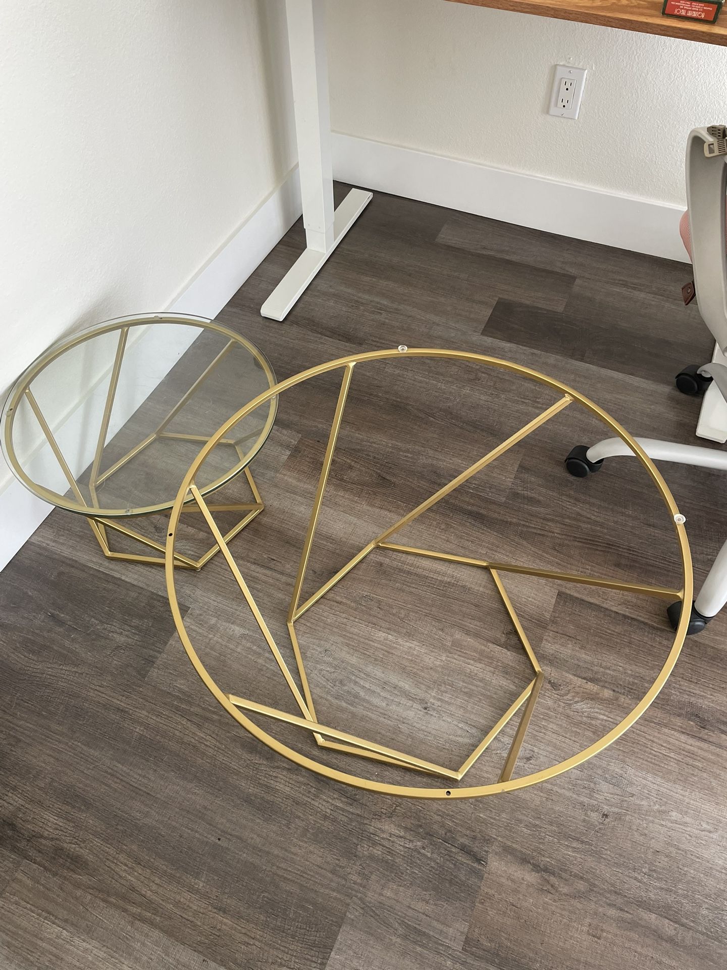 coffee tables (glass missing!)