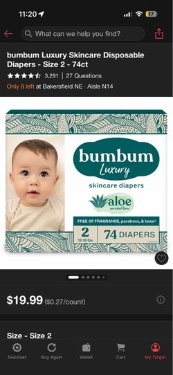 Size 2/3 diapers