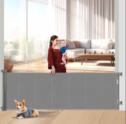 Miumoon 120 Inch Retractable Baby Gates 34 Inch Tall