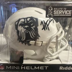 Harold Fannin Jr Signed Cleveland Browns Riddell STS Speed Mini Helmet JSA