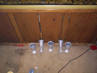 Vintage Pewter Goblets