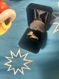 Anillos De Compromiso Y De Boda #8 De Oro 10K