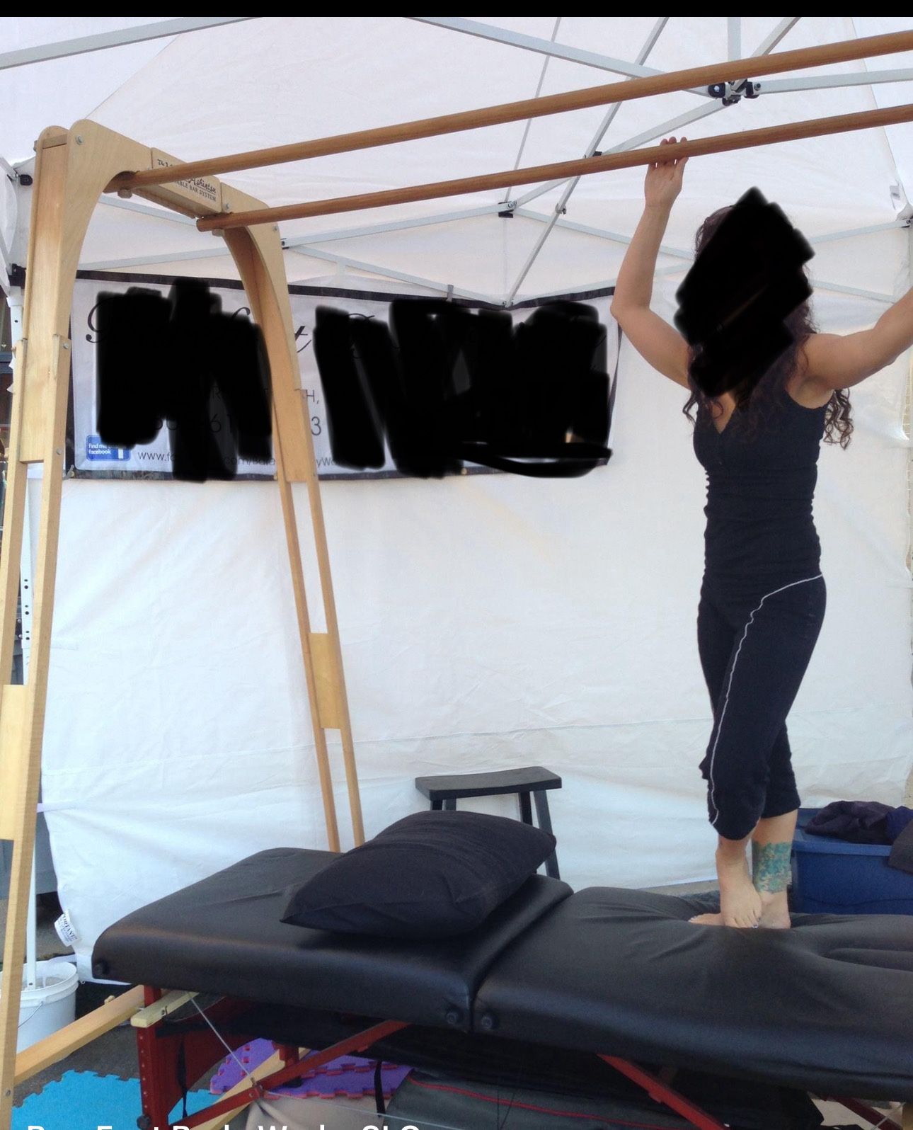 Portable Ashiatsu Bar Setup 