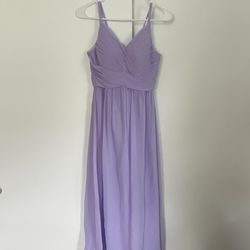 Azazie Blake Long Dress - custom/lilac