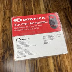 Bowflex Selecttech 840 Adjustable Kettlebell *Brand New, Sealed*