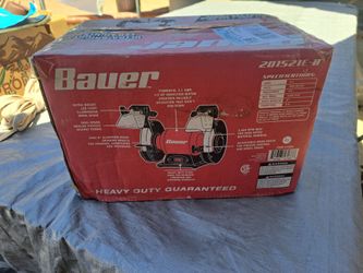 BAUER 6INCH BENCH GRINDER WITH LED LIGHT 'S