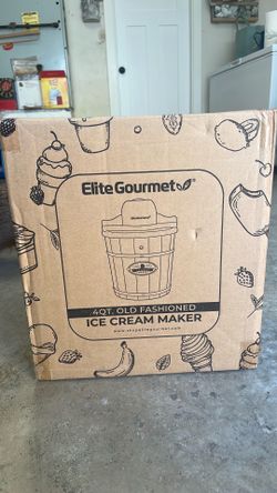 Elite Gourmet 4qt electric ice cream maker
