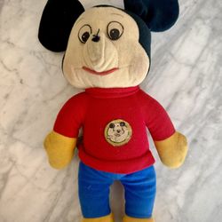 Vintage Mickey Mouse Pull-String Talking Doll by Mattel – Late 60s / Early 70s