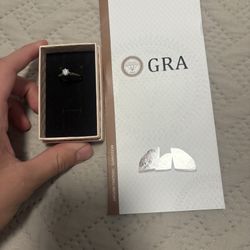 VVS1 0.5 Carat Moissanite Ring