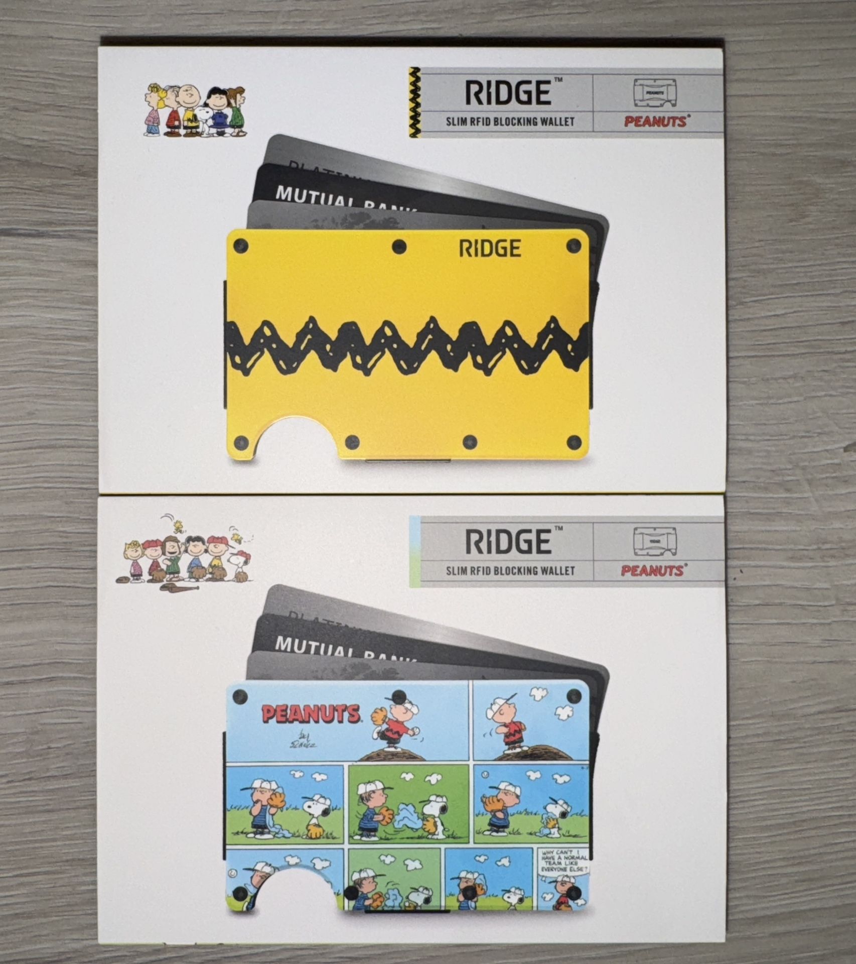 Ridge Wallet Peanuts x Ridge