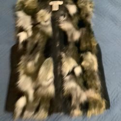 Beautiful Fur Vest Black, Green, Mixed Colors