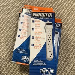 Brand New Tripp Lite Surge Protectors – 6 Outlet Power Strip – Bulk Discount
