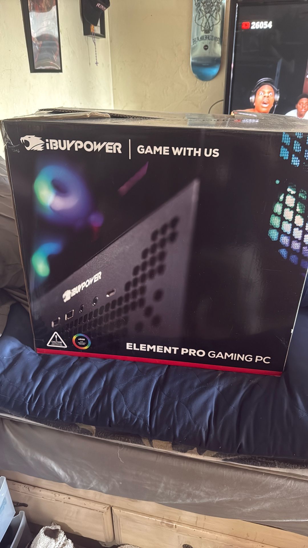 Element Pro Gaming PC (Black) And ibuypower RGB Keyboard + Mouse Combo (CHIMERA KM7