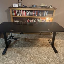 Automatic standing sitting desk