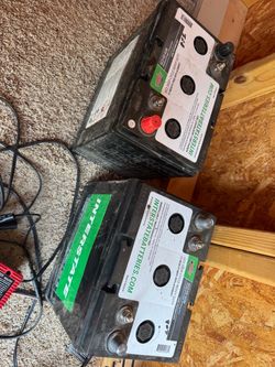 2- 6 volt batteries like new