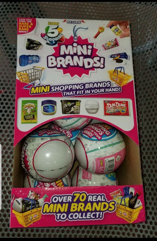 Brand New Unopened 5 Surprise White Mini Brands Made By Zuru For