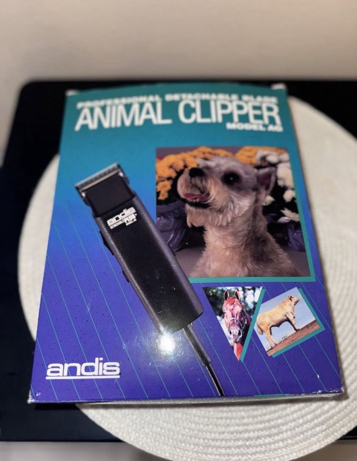 Pet Clipper ANDIS DETACHABLE PLUS+ MODEL AG W/ New Size 10 Blade, Box And Manual