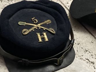 Lot of 10 older reproduction Civil War hats caps kepi Union Nice quality military covers 