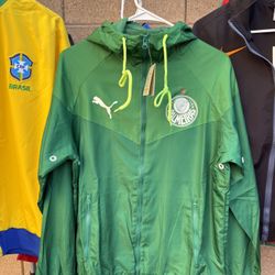 Puma green Palmeiras windbreaker jacket 