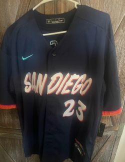 San Diego padres mlb city connect jersey sizes M and L #23 Tatis jr