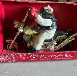 Motorcycle bear collectable