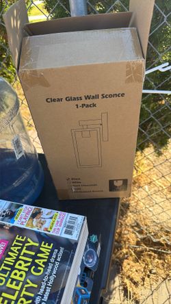 Black Glass Wall Sconce