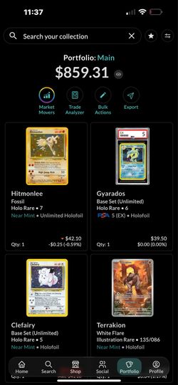 Pokemon binder collection