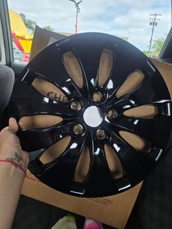 2008- 2012 Black Honda Sedan  Hubcaps 16"