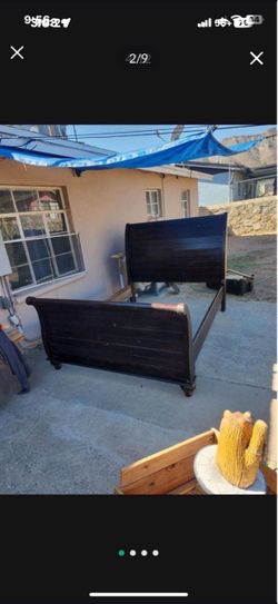 ❤️RUSTIC SOLID WOOD QUEEN SIZE BED FRAME- ❤️