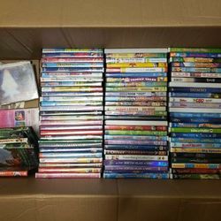 Lot of 88+ DVD Collection (cartoons Pixar, Disney, Nickelodeon, movies

